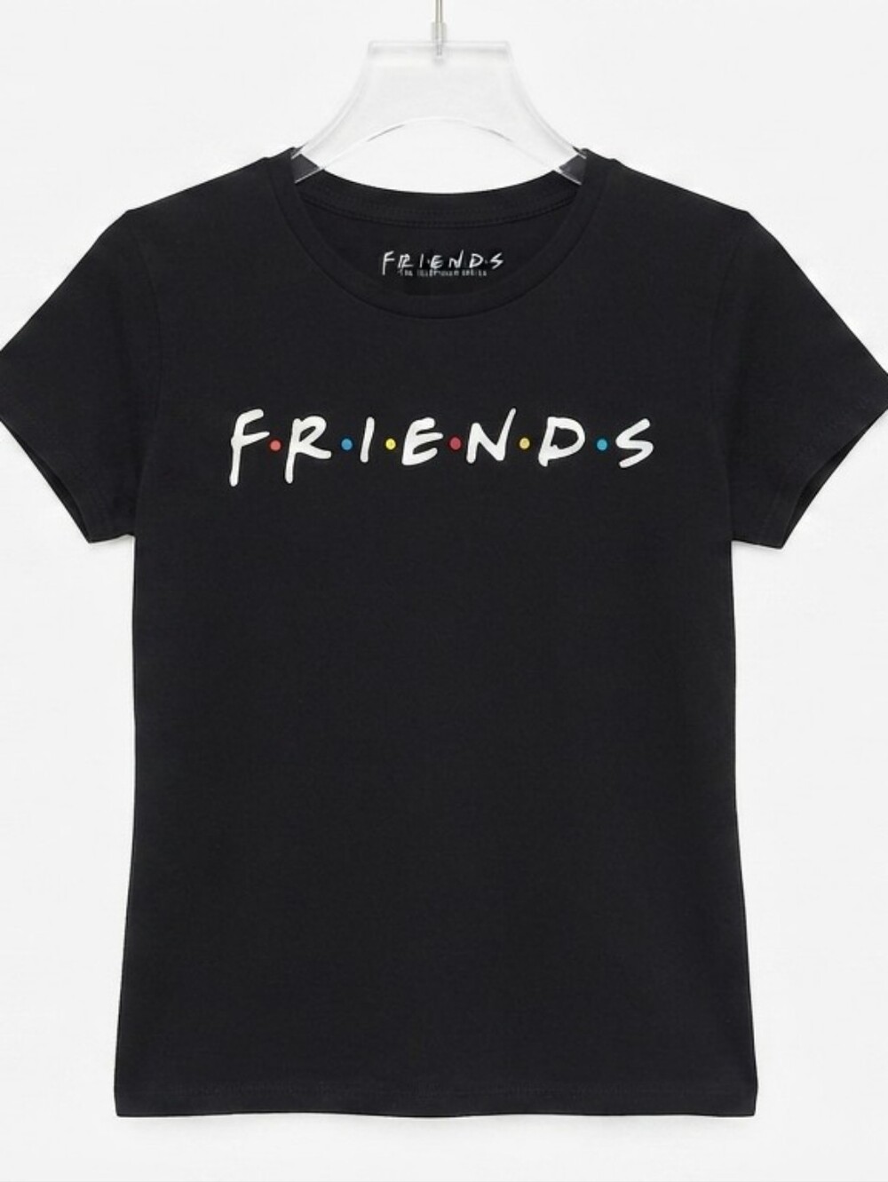 Friends The Television Series Black Short Sleeve Graphic T-Shirt Girls Size Larg
